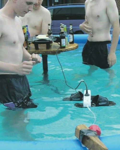 Boys + Water + Cables = Darwin Award in Progress