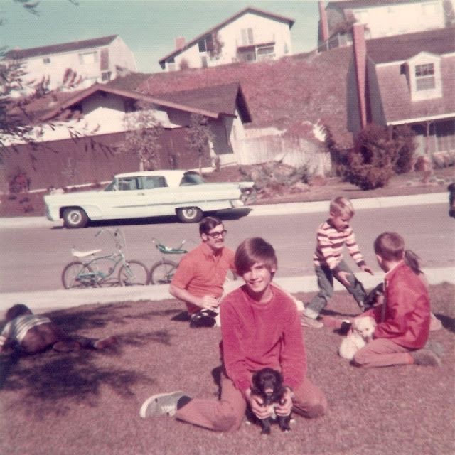 Dad, Brothers, and a Frontyard Full of Crunchy Leaves