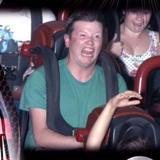 When the on-ride camera steals your soul before the drop does.