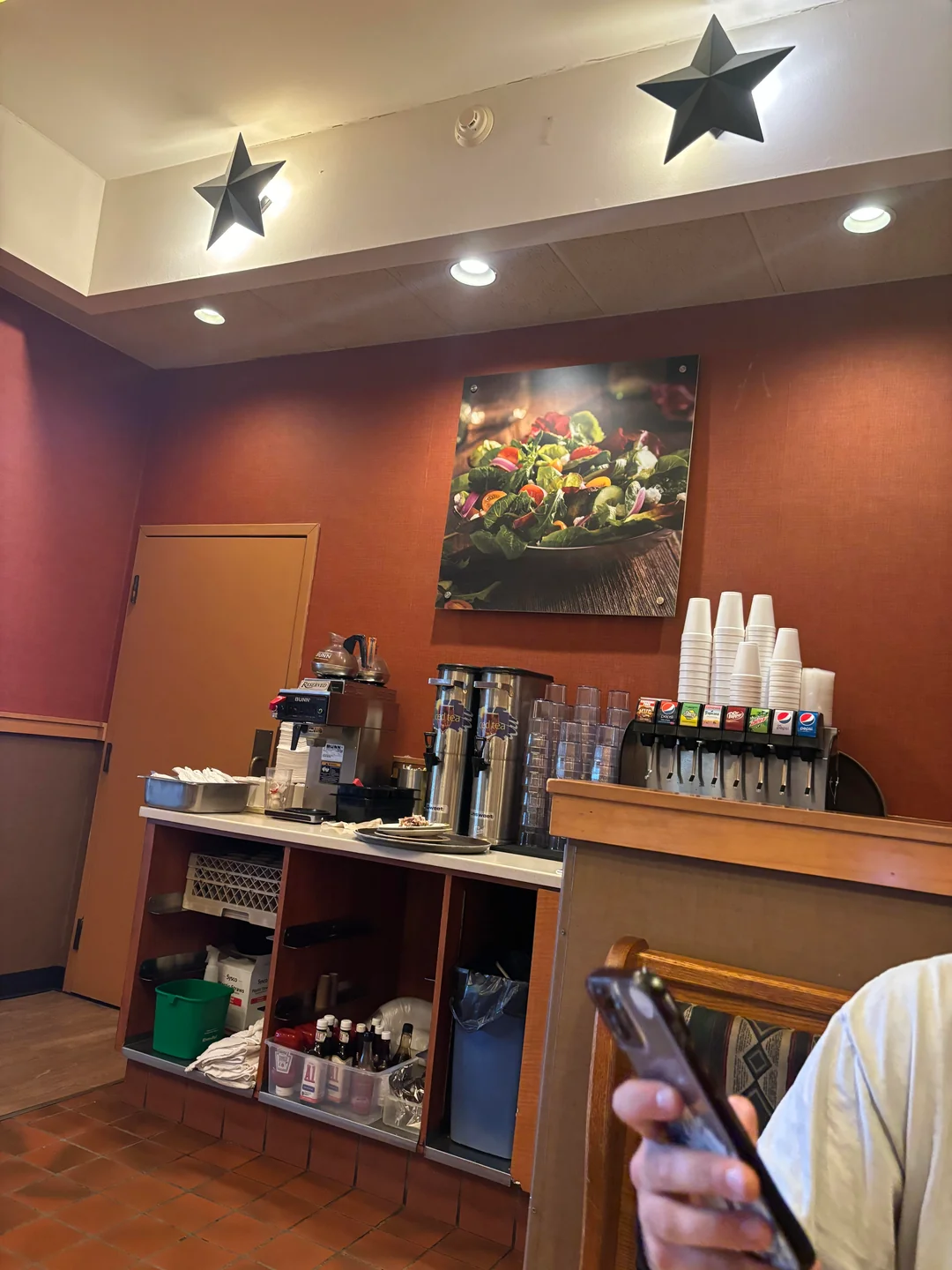 Drink station, endless refills.