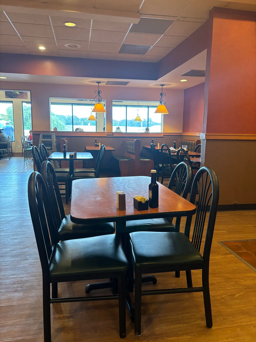 The booths where kids squirmed and parents lingered.