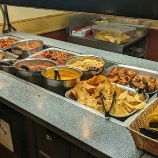 The buffet wasn't just about steak and potatoes, there was everything.