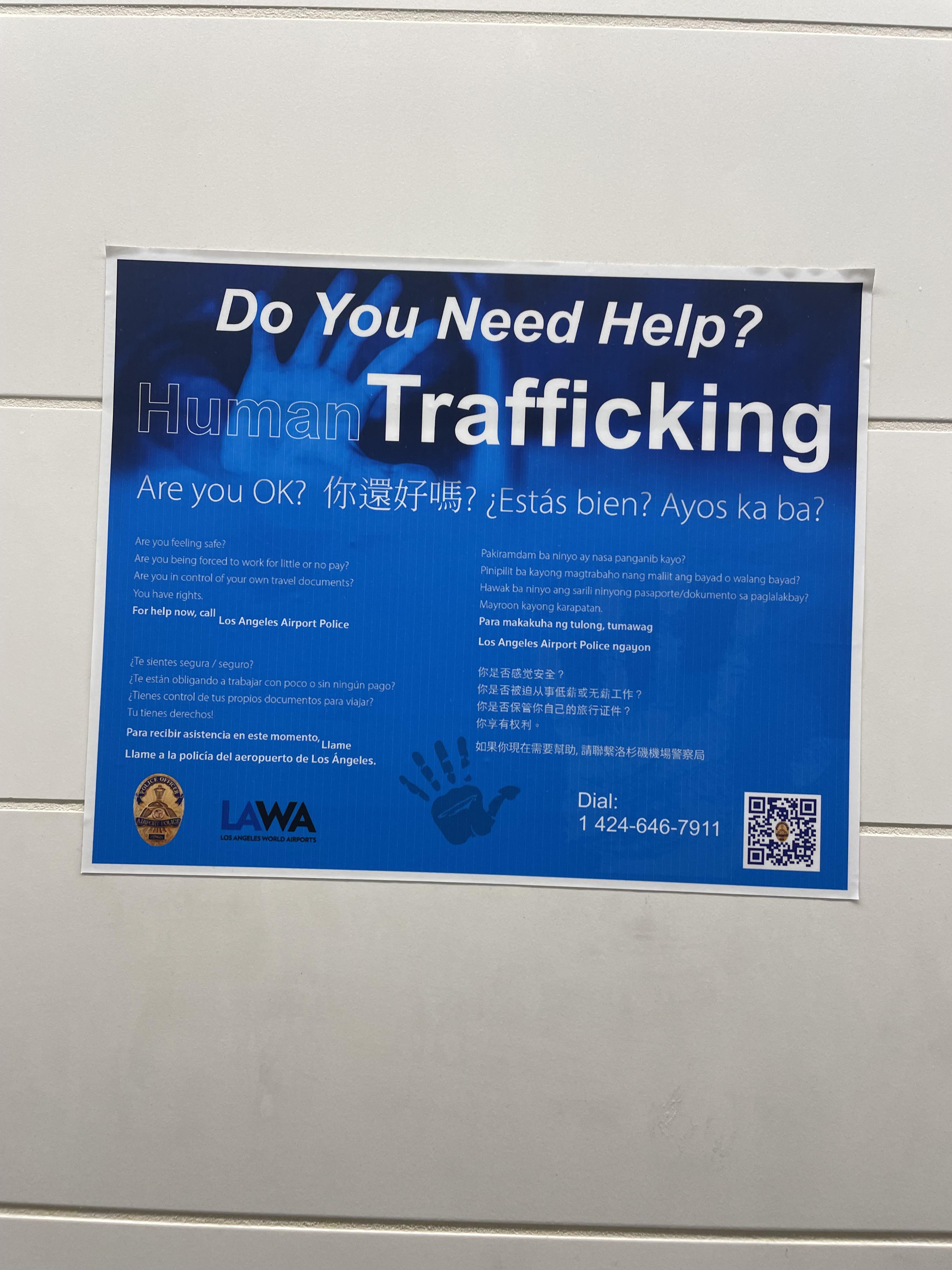 Do you need help? Trafficking. No thanks.