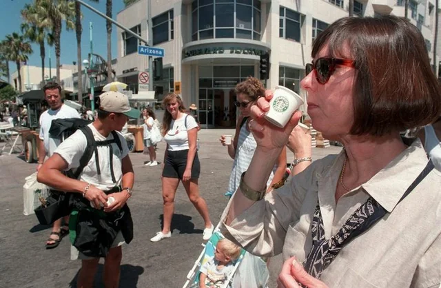 Starbucks hit the streets in the 90s, handing out tiny sample cups to spread the love of coffee beyond the cafés.