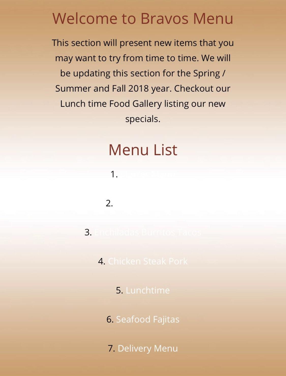 If you can't read it then it's not on the menu.