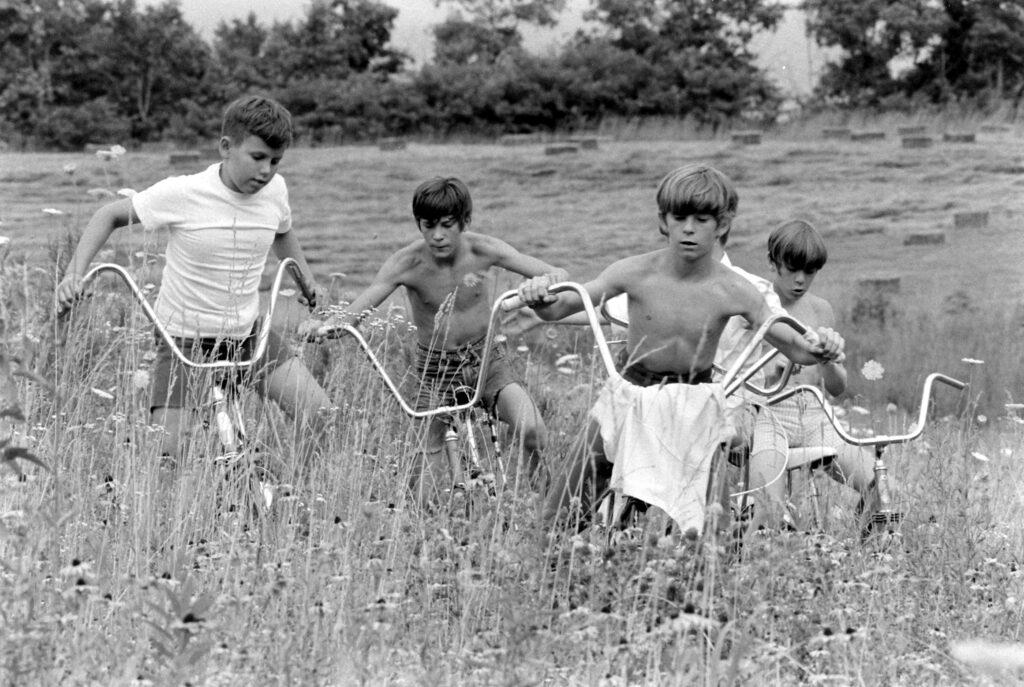 Scraped knees and handlebars that were too big.