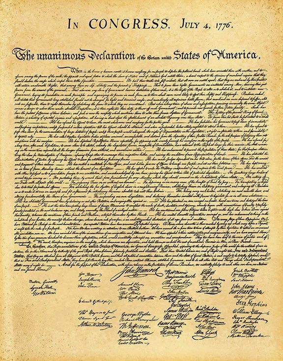 The Declaration of Independence (1776)
