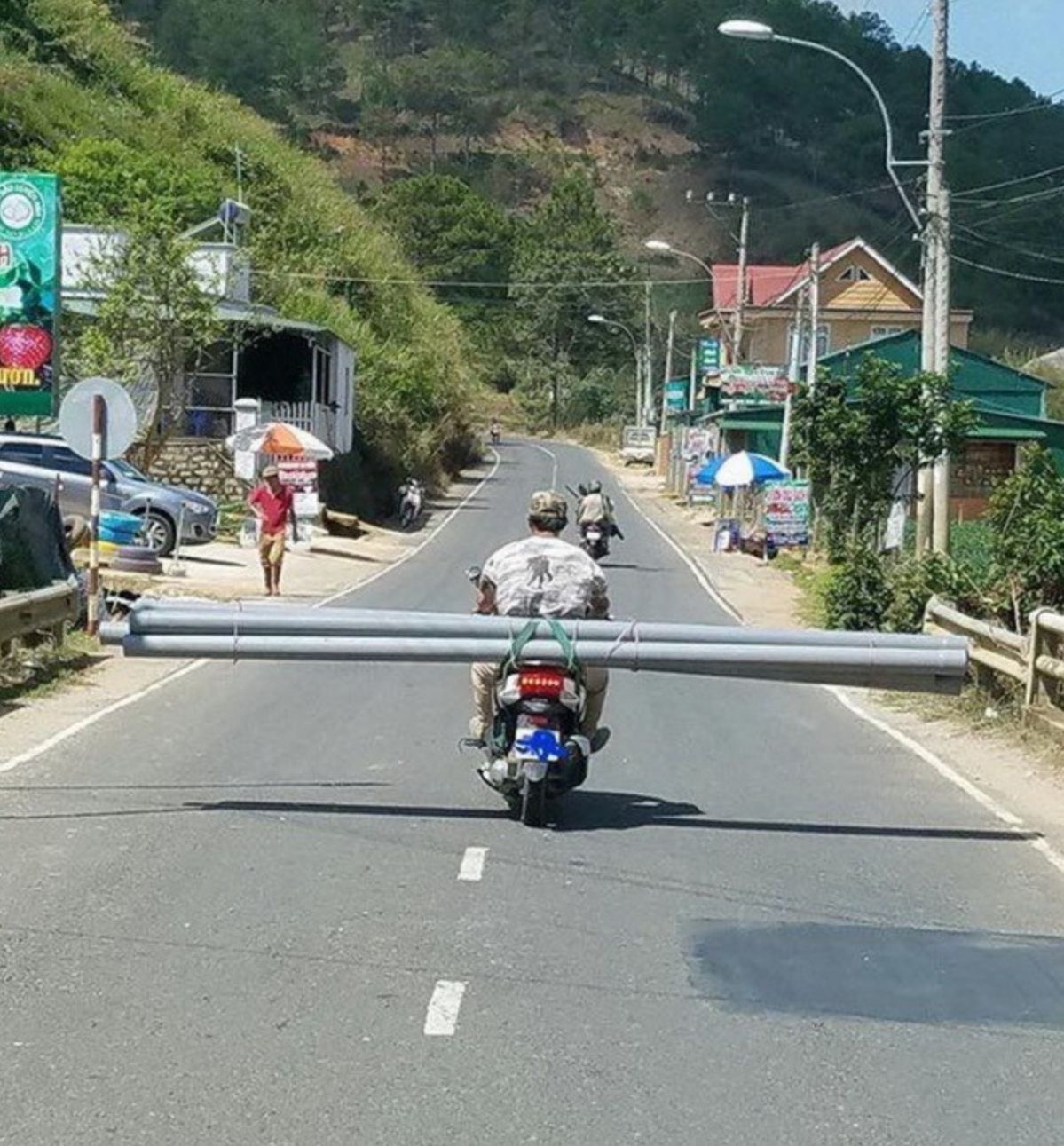 Tubular Traffic Hazard!