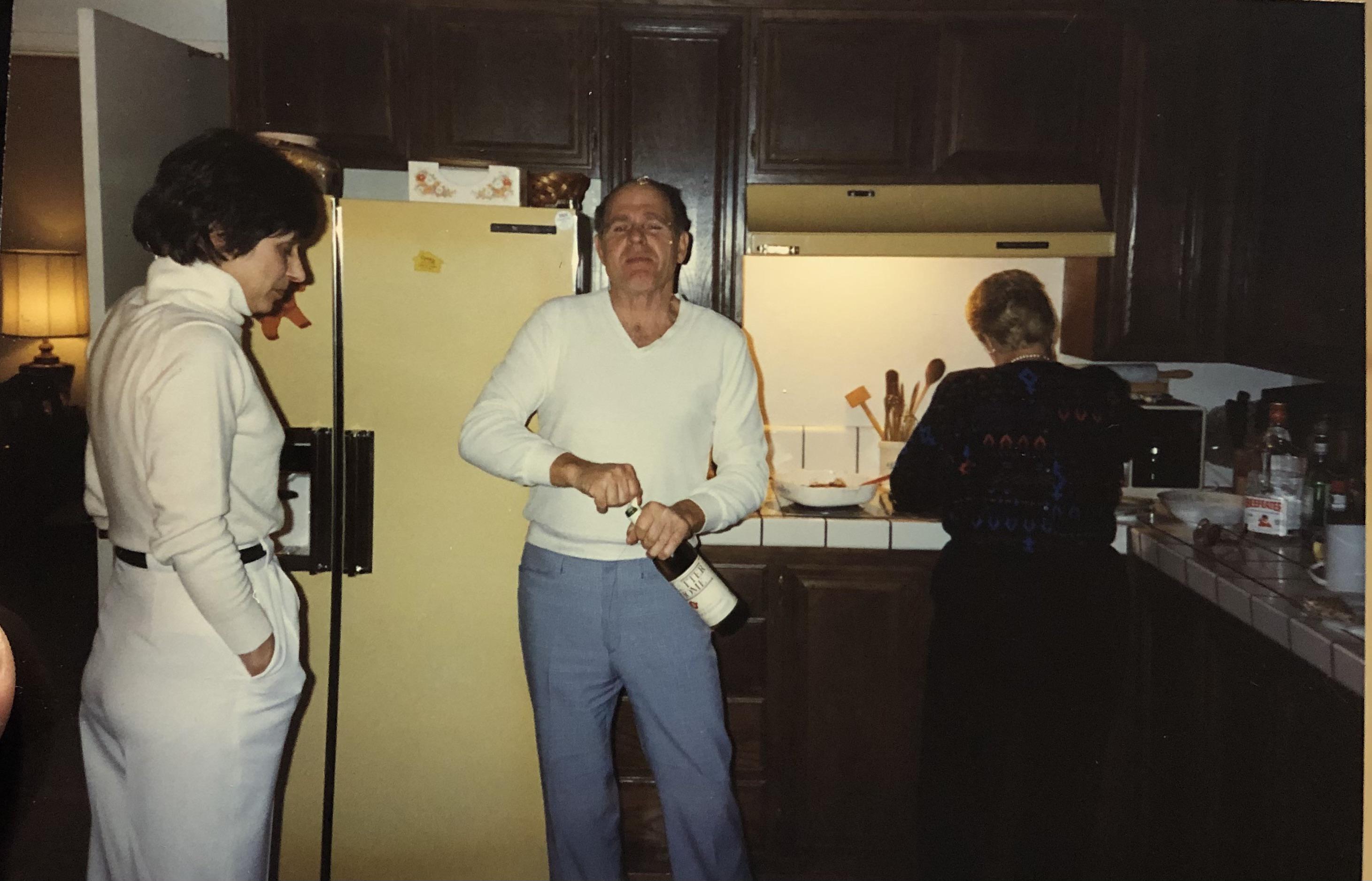 The calm before popping bottles.