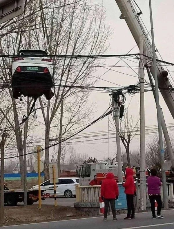 How Did This Car End Up in the Sky?