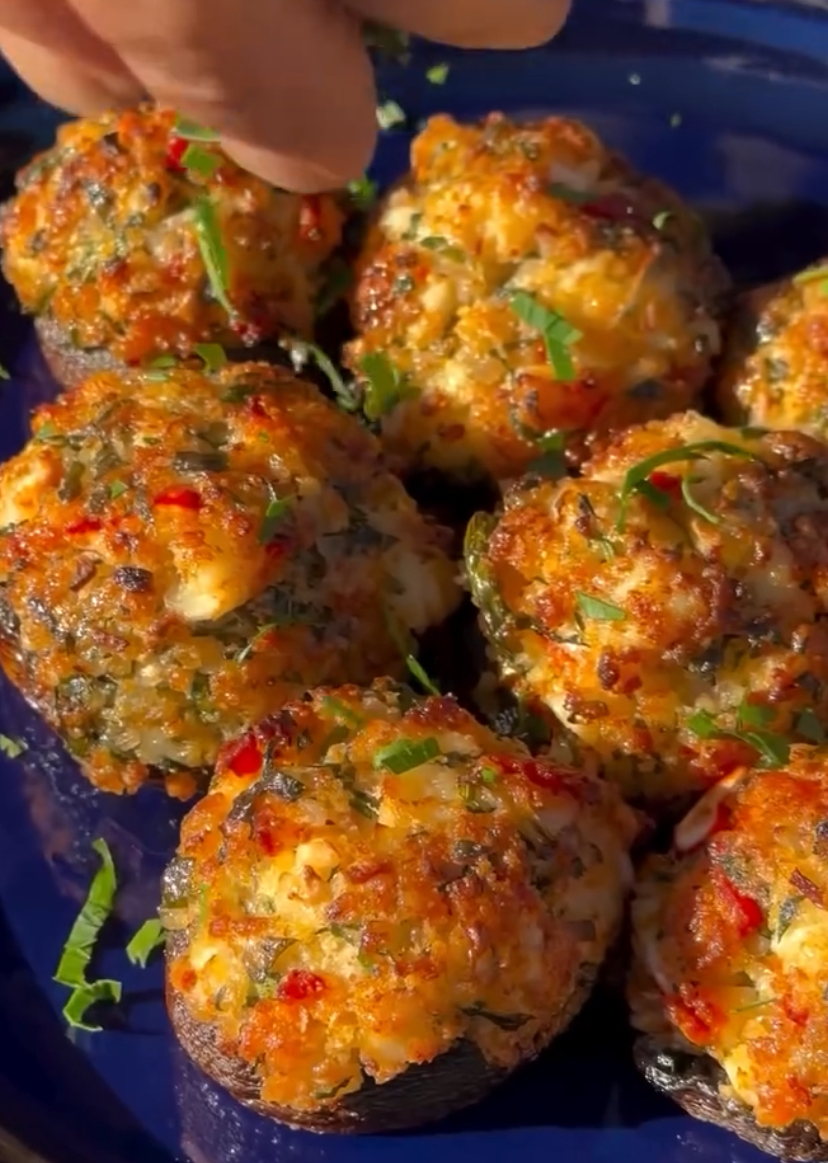 Lobster-Stuffed Mushrooms