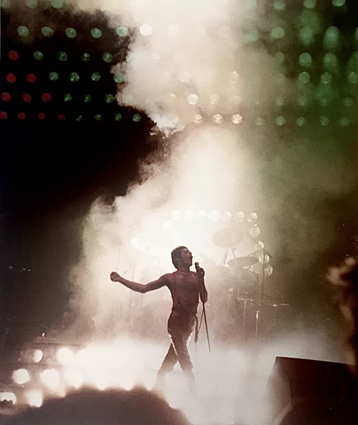 Freddie Mercury. On Stage. In 1978.