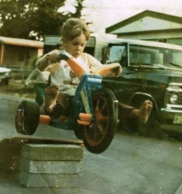 The Tricycle Daredevil Without a Care