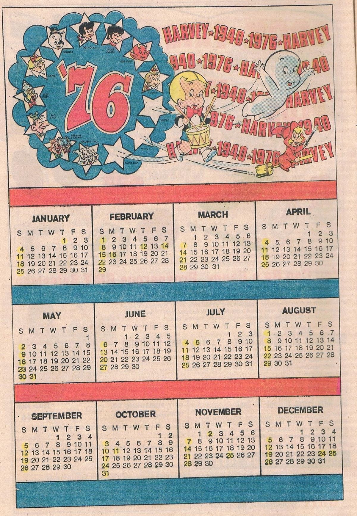 The Bicentennial Calendar: Counting Down to Glory