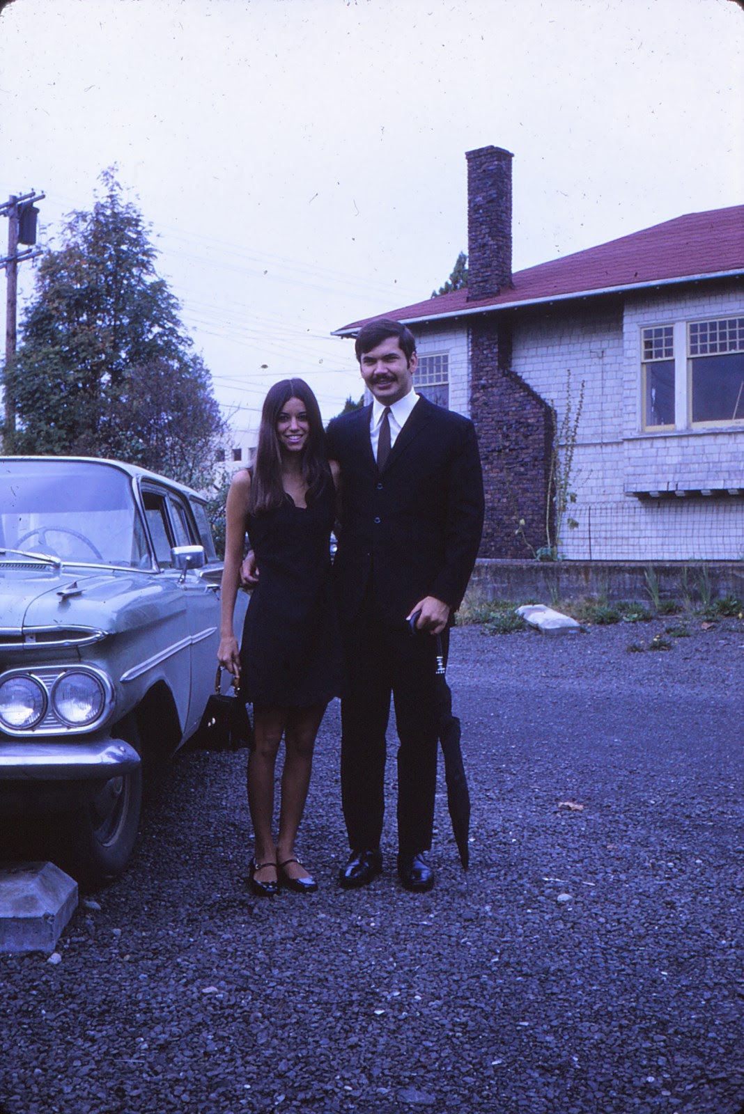 All dressed up, but their chaperone was a Chevy.