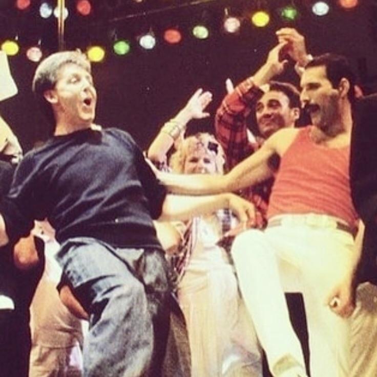 Paul McCartney & Freddie Mercury saving the world one song at a time.