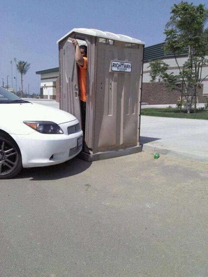 Trapped in Porta-Potty Purgatory