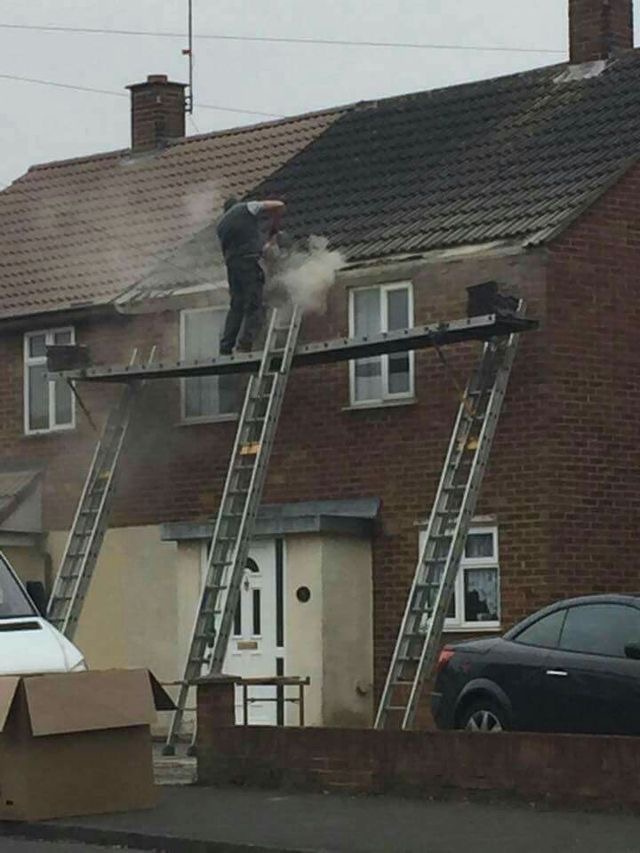 Extreme Ladder Jenga: DIY Death Wish