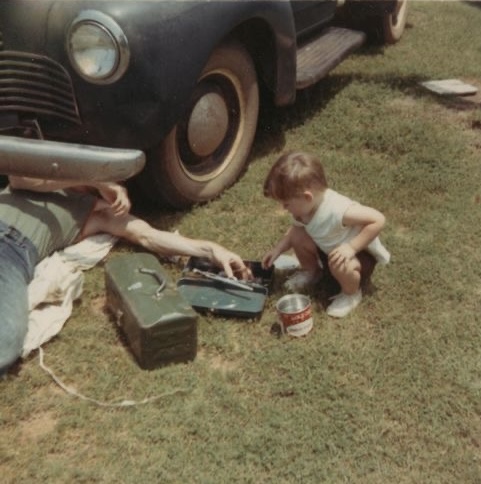 He held the flashlight. Wrong. For 40 minutes.