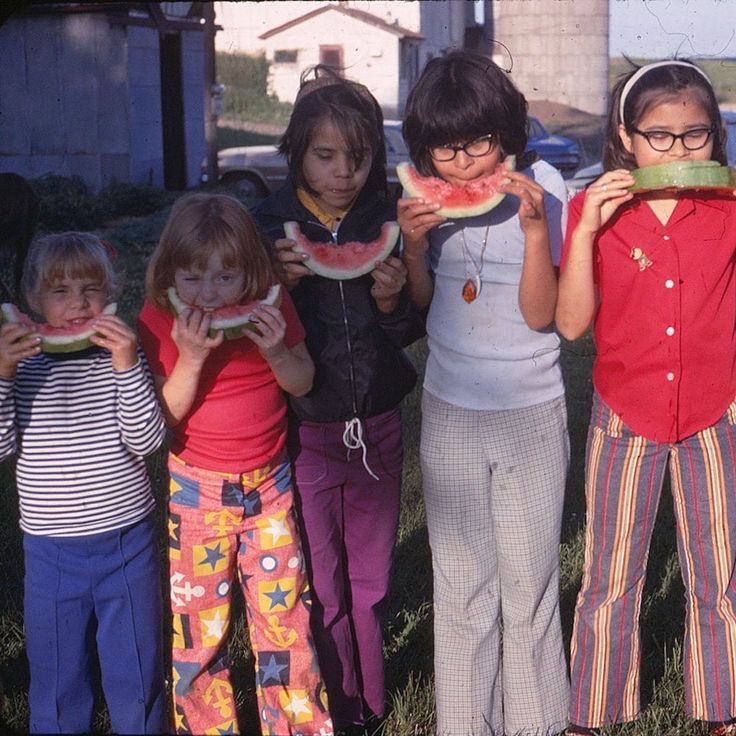 Sticky hands. Seed spitting. Summer perfection.