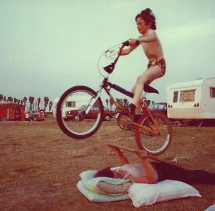 BMX daredevils.