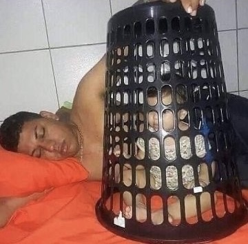 Sleep Training… with a Laundry Basket Cage