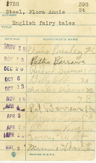 Using a card catalog at the library