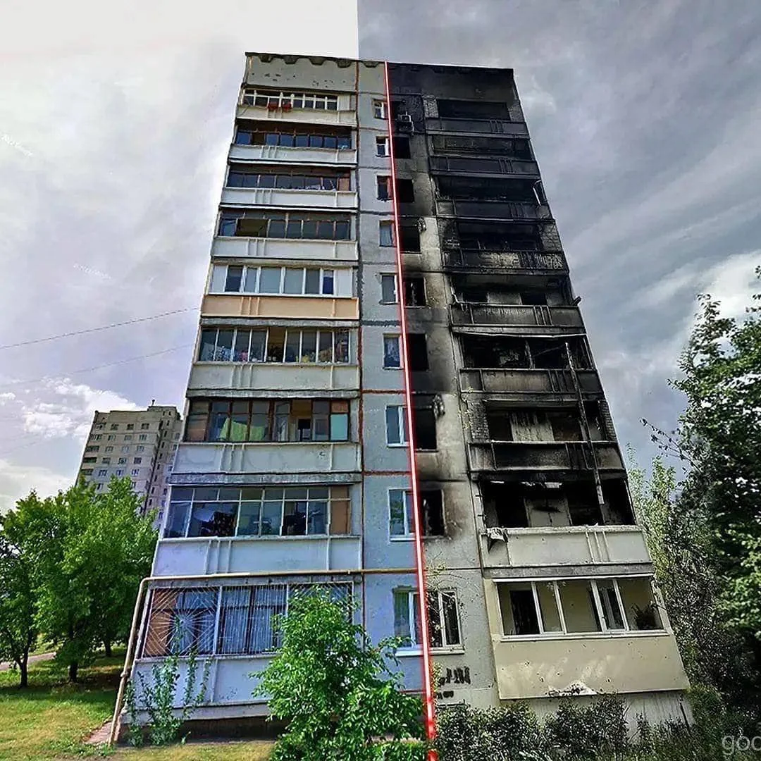 Kharkiv, Ukraine before vs after war