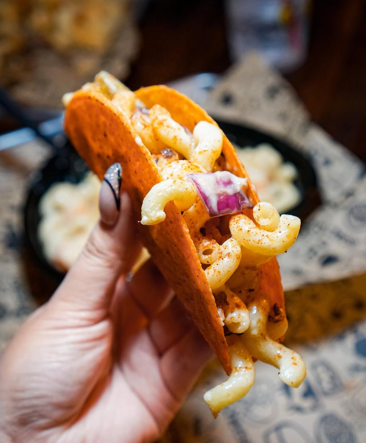 Lobster Mac & Cheese Tacos