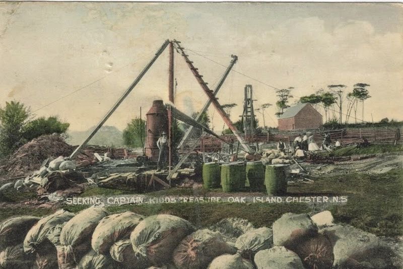 The Oak Island Money Pit (Nova Scotia, Canada)