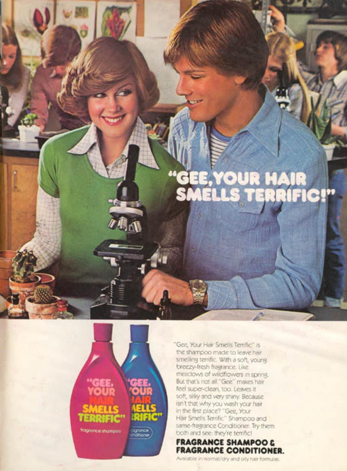 Shiny shampoo means clean