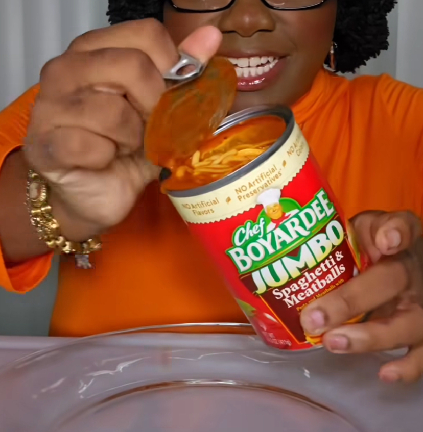 Canned Spaghetti and Meatballs