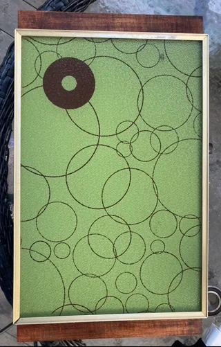 Avocado green warming tray