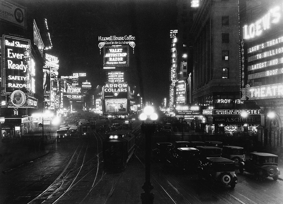 Times Square at night