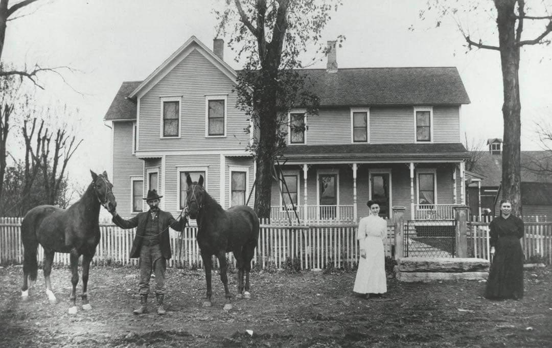C. 1900. When your front yard was your world.