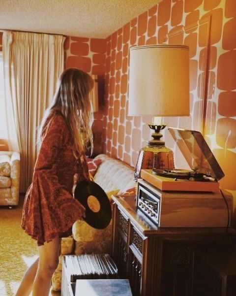 Vinyl and Burnt Orange Vibes