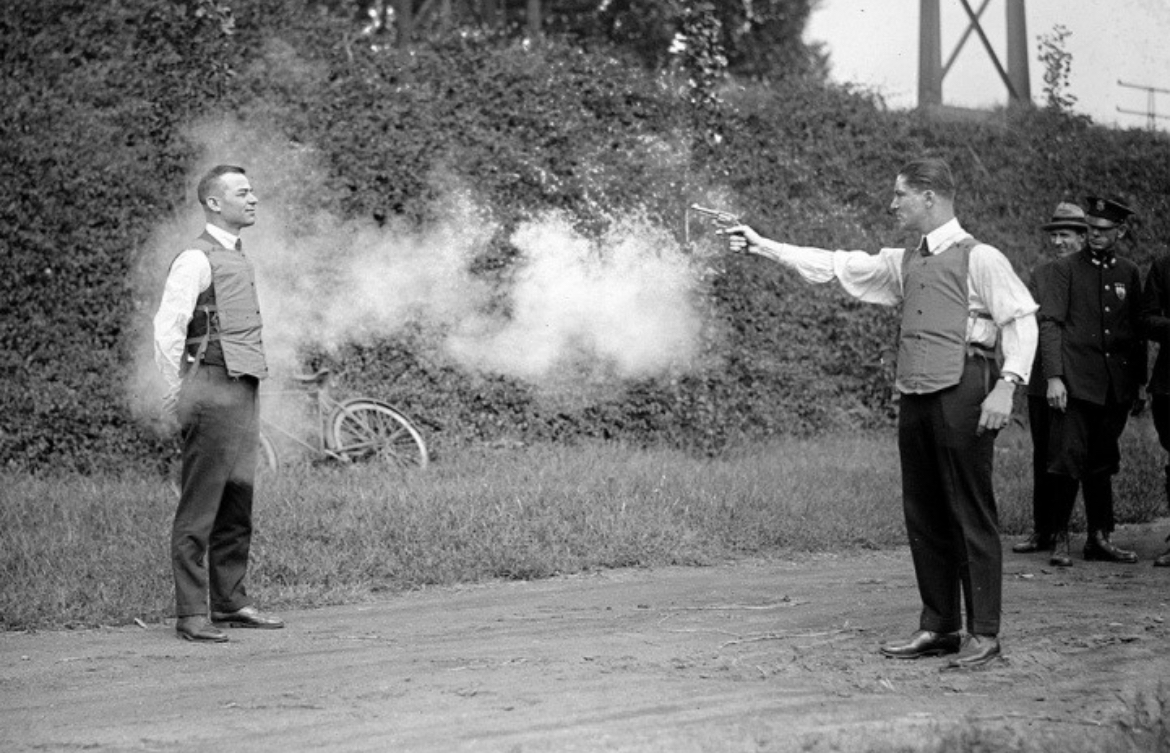 "Shoot Me", Said the Inventor of the Vest