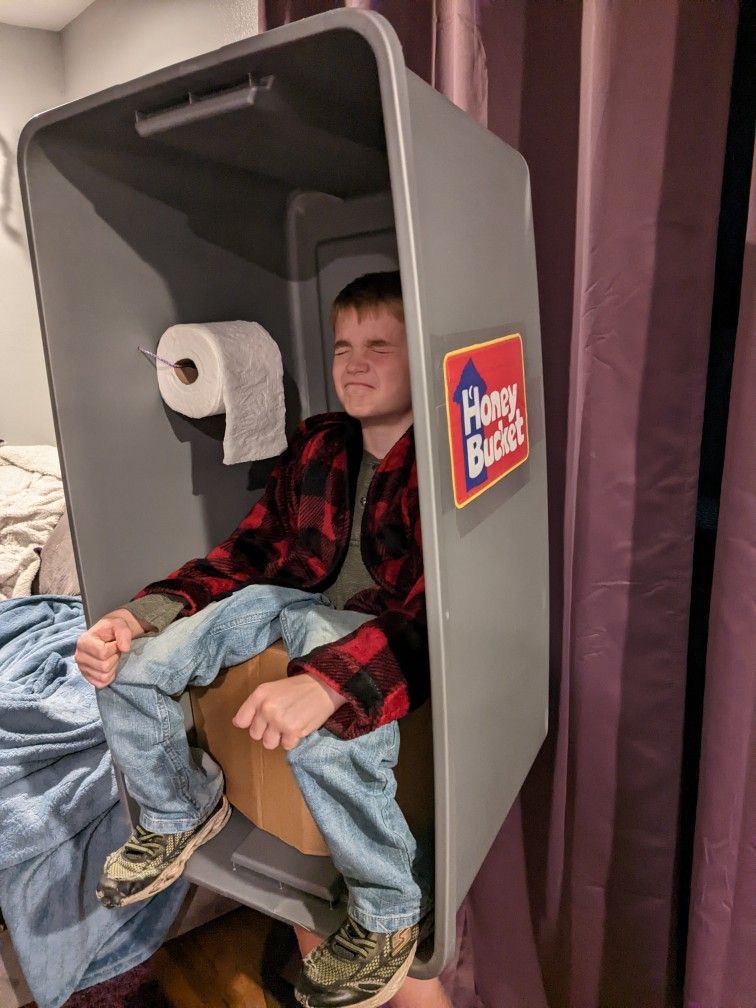 This Kid is Dressed Like He’s Pooping Mid-Halloween