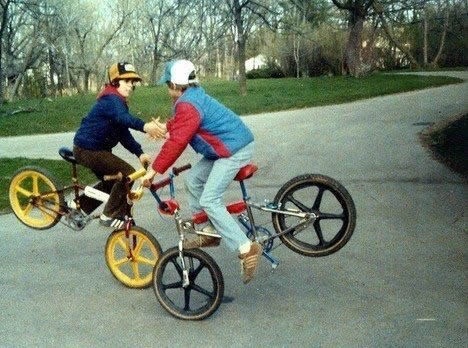 2 Boys Dancing With Their Bikes
