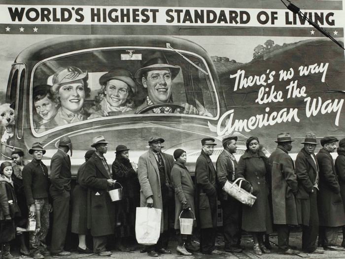“The American Way” Bread Line