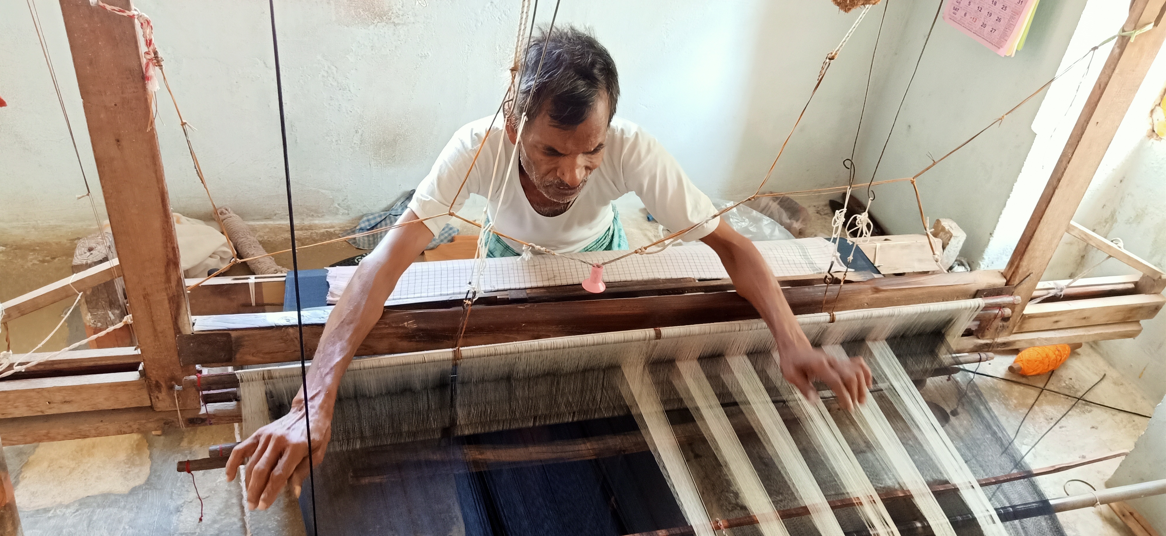 Handloom weaving