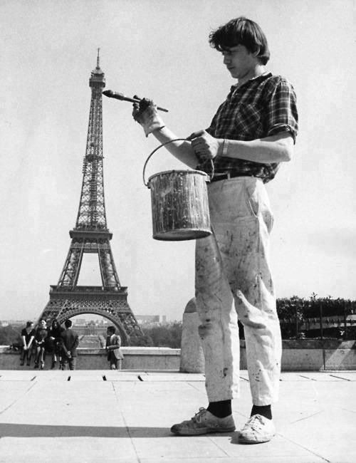Painting the Eiffel Tower with Invisible Paint