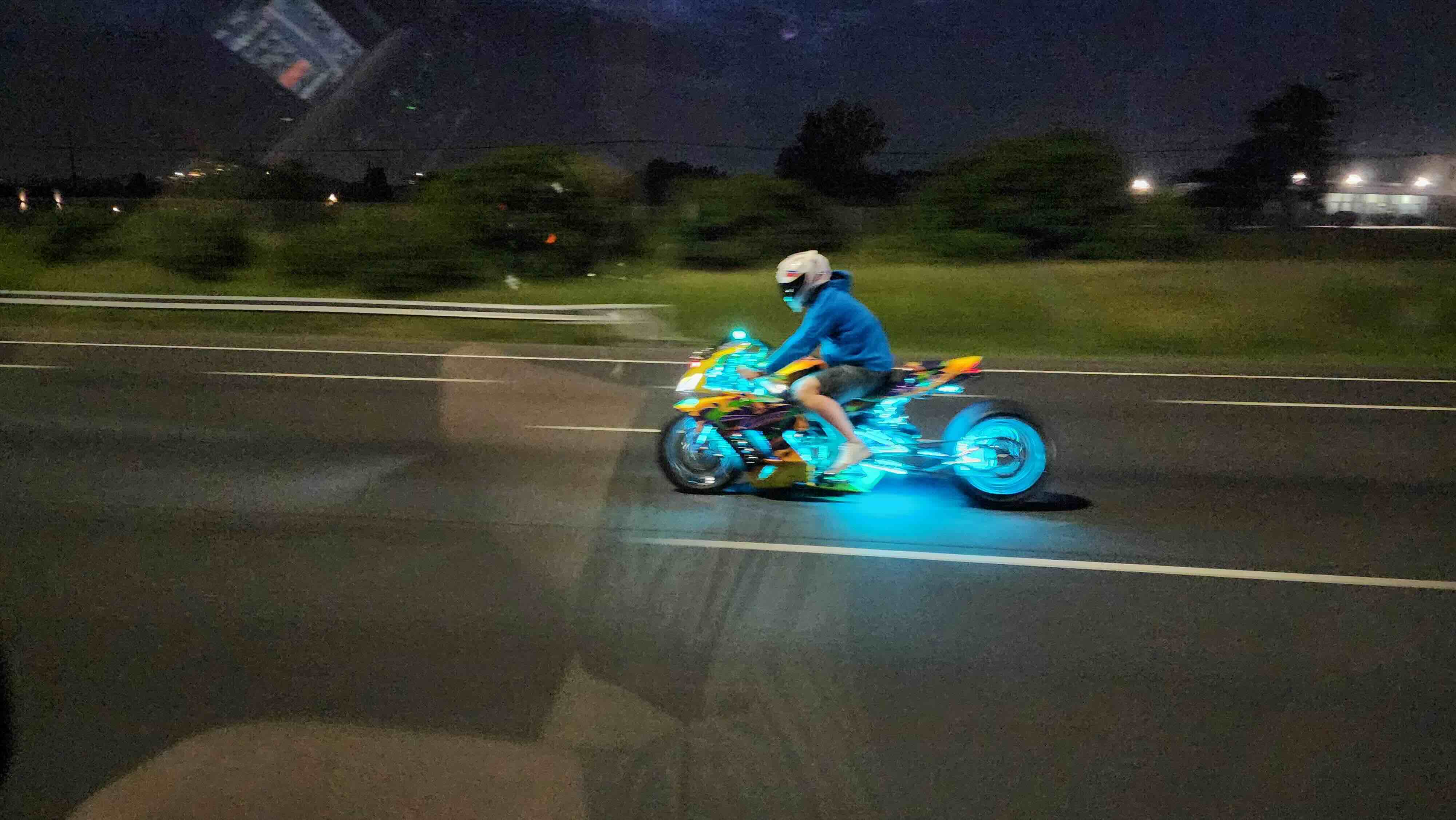 Looks like he just unlocked a skin in real life.