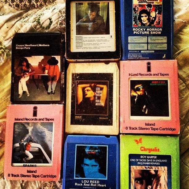 Listening to 8-track tapes in cars
