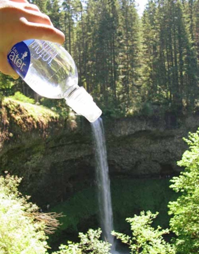 Waterfall in a Bottle?