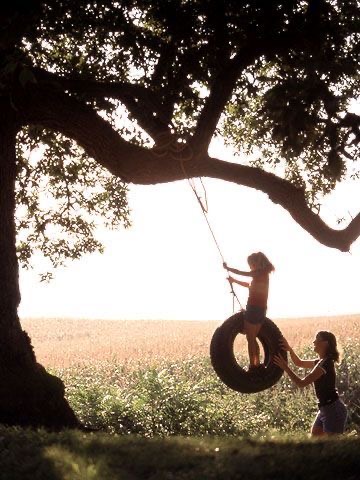 A Tree, a Tire, and Two Girls Who Didn’t Need Anything Else