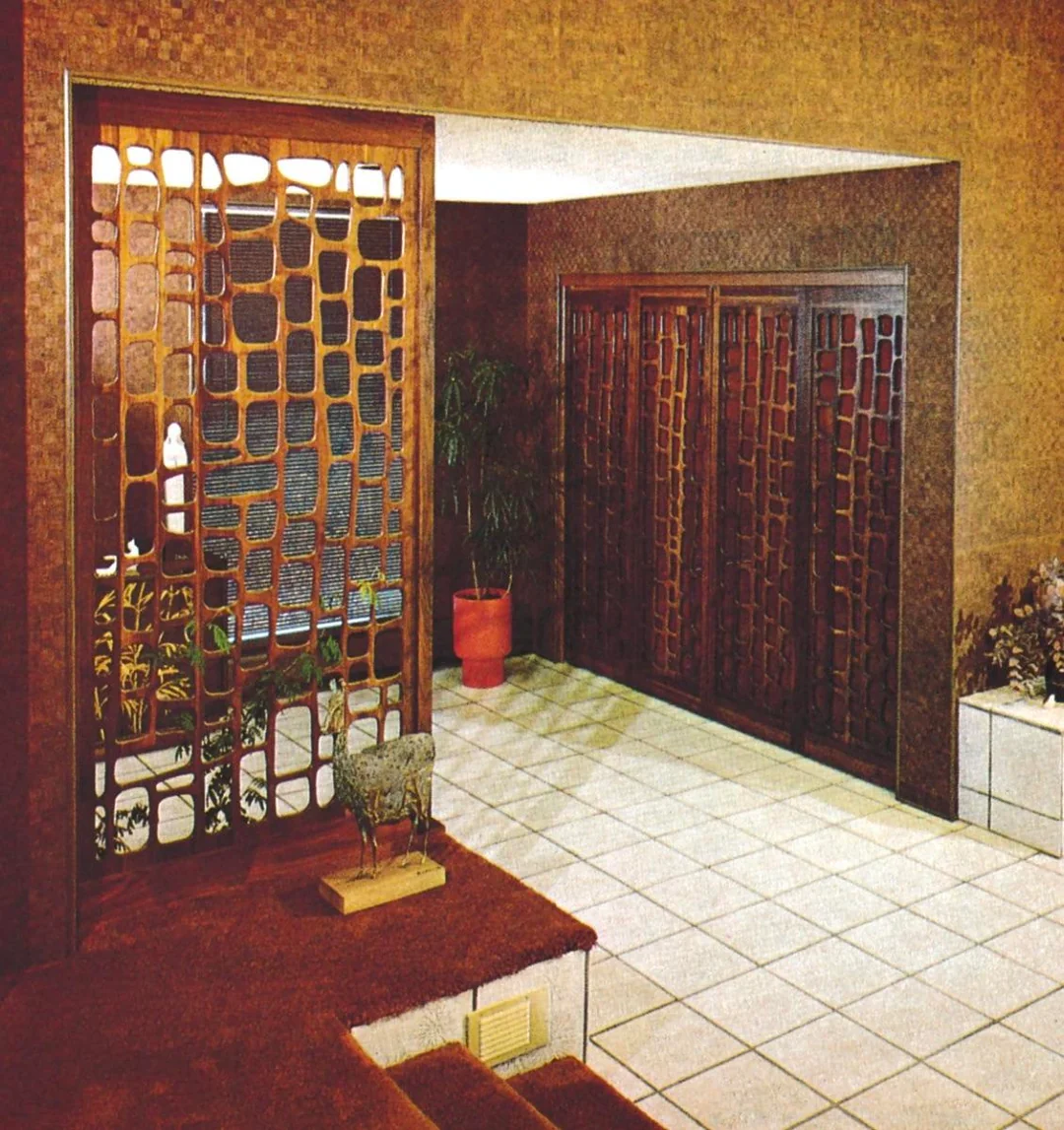 Bold 70s interior design