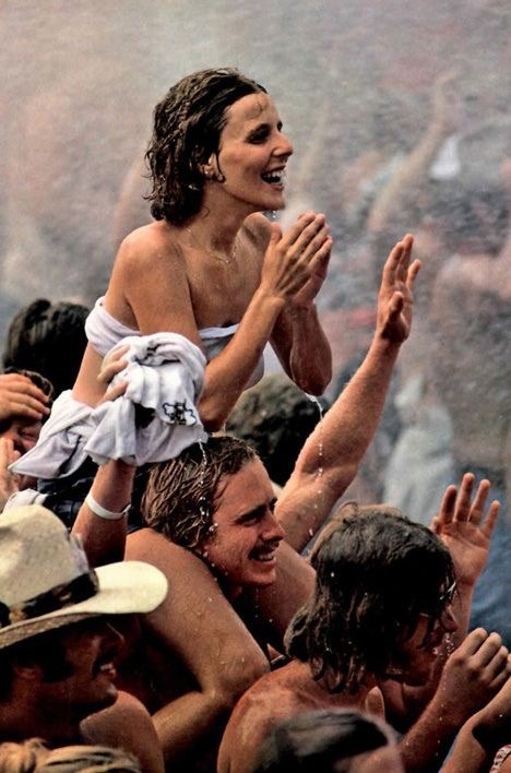 Rain-Soaked Woodstock Crowd