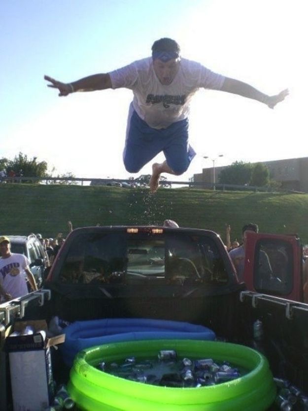 Cannonball into the Beer Pool