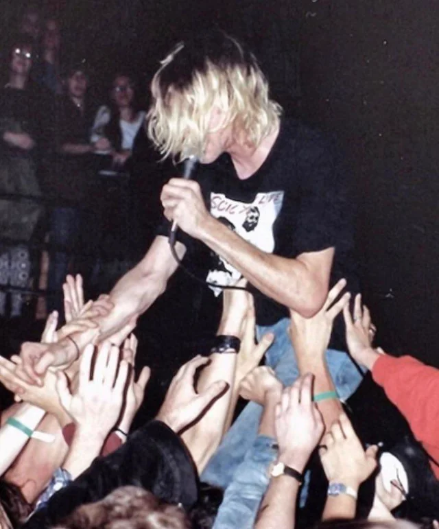 Breaking the barrier between band and crowd.